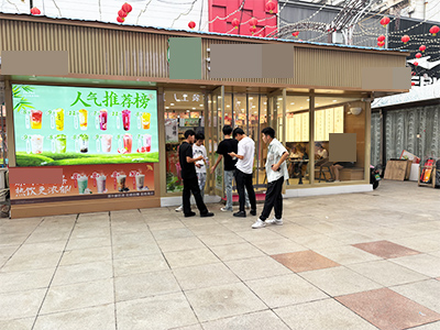 金州步行街中段位置品牌水吧转让