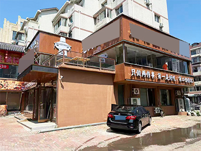 黄海西路临街大门头餐饮店转让