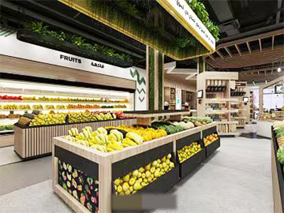 小区出入口生鲜店空转
